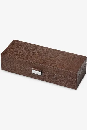 ASPINAL OF LONDON Grained-leather Watch Box