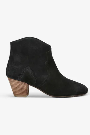 Isabel Marant Dicker Contrast-sole Suede Heeled Ankle Boots