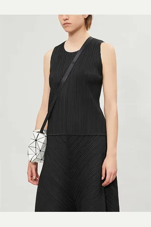 PLEATS PLEASE ISSEY MIYAKE Basics Sleeveless Pleated Knitted Jersey Top