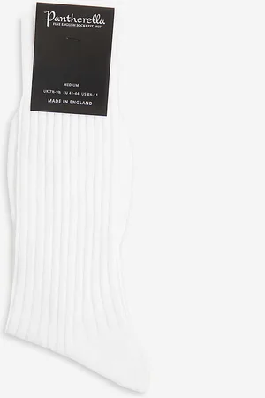 Pantherella Ribbed Cotton-blend Socks