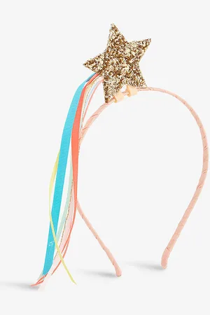 Meri Meri Glitter Shooting Star and Ribbon Woven Headband