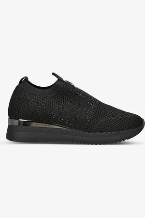 Carvela Janeiro 2 Crystal-embellished Knitted Trainers