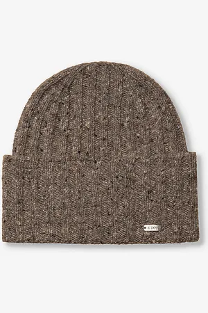 Eton Brand-plaque Wool-blend Beanie Hat