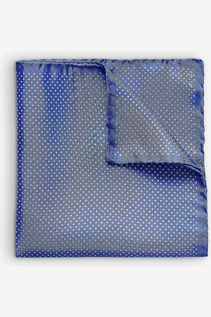 Eton Polka-dot Silk Pocket Square