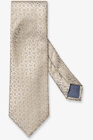 Eton Micro Paisley Graphic-pattern Silk Tie