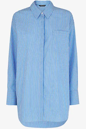 Whistles Striped Oversized-fit Cotton Shirt