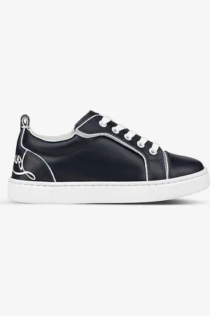 Christian Louboutin Funnyto Logo-print Leather Low-top Trainers 4-9 Years
