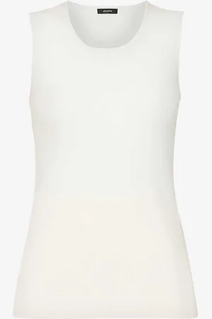 Joseph Scoop-neck Silk-blend Tank Top