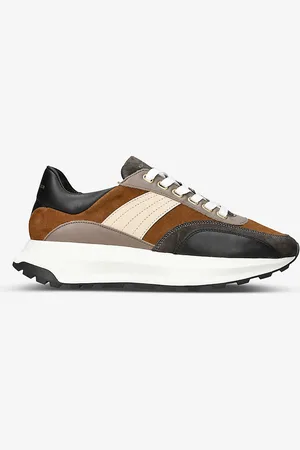 Kurt Geiger Gaspar Contrast-panel Suede Low-top Trainers