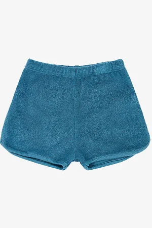 Caramel Leek Elasticated-waist Cotton-towelling Shorts 1-18 Months