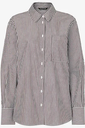 Whistles Striped Relaxed-fit Cotton Shirt
