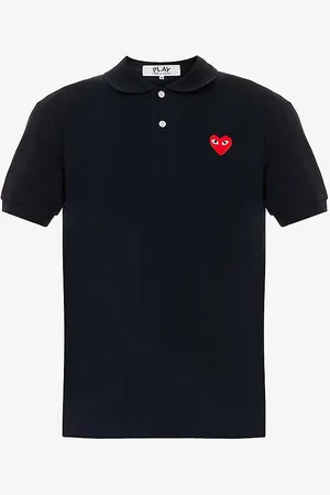 Comme des Garçons Logo-appliqué Cotton-piqué Polo Shirt