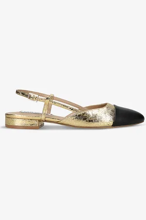 Steve Madden Belinda Low-heel Leather Sling-back Pumps