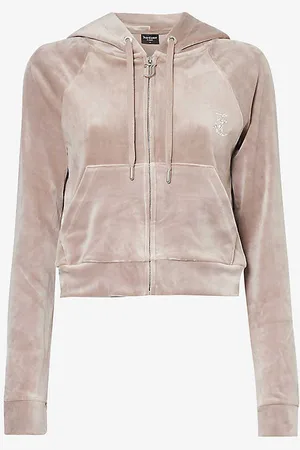 Juicy Couture Madison Rhinestone-embellished Velour Hoody
