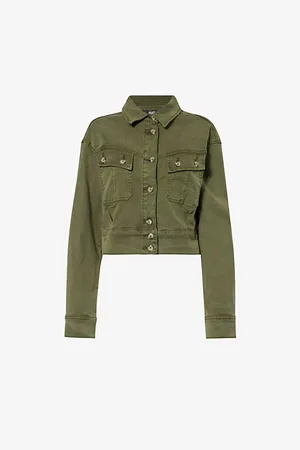 Paige Cerra Faded-wash Stretch-woven Jacket