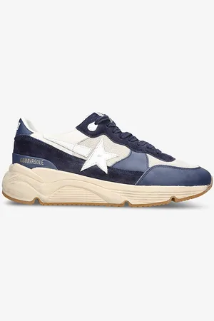 Golden Goose Running Contrast-panel Leather Low-top Trainers