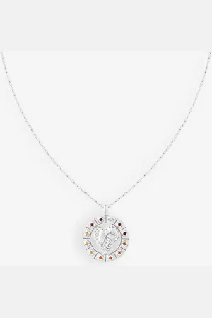 Astrid & Miyu Aries Bold Zodiac Plated Recycled 925 Sterling- Necklace