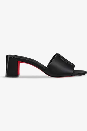 Christian Louboutin So Cl 55 Leather Heeled Mules