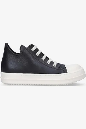 Rick Owens Toe-cap Waxed-cotton Low-top Trainers