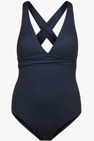 Seafolly Collective V-neck Stretch-recycled Nylon Swimsuit