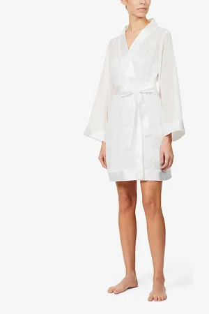 BlueBella Satin-trim Chiffon Kimono