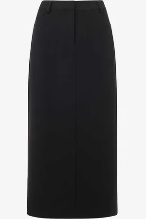 Whistles Abigail Tailored Recycled-polyester Midi Skirt