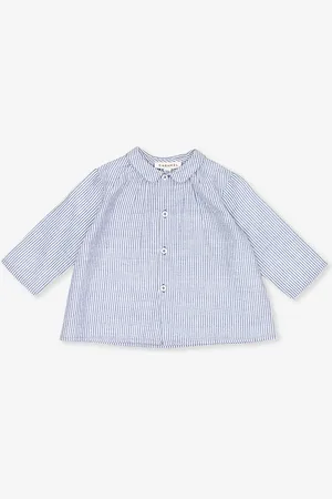 Caramel Aloe Long-sleeve Stripe Cotton Shirt 12-24 Months