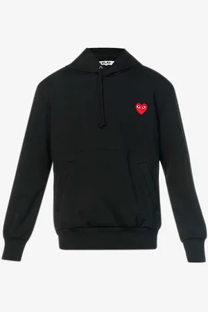 Comme des Garçons Heart-appliquéd Stretch Hoody
