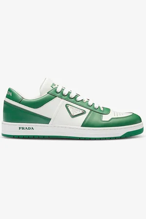 Prada Downtown Brand-plaque Leather Low-top Trainers