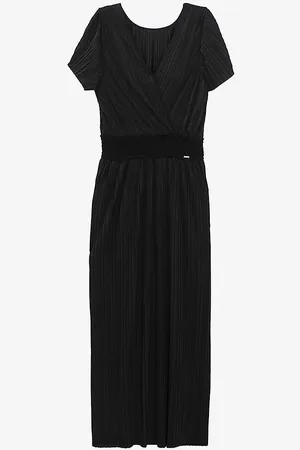 IKKS Pleated Recycled-polyester Midi Dress