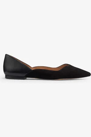 LK Bennett Iris Pointed Leather Ballet Flats