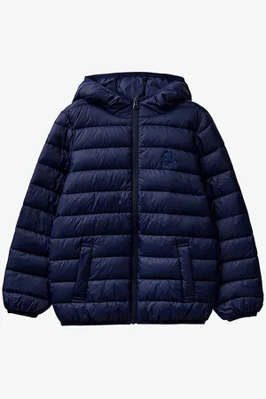 Benetton Logo-embroidered Quilted Shell Puffer Jacket 6-14 Years
