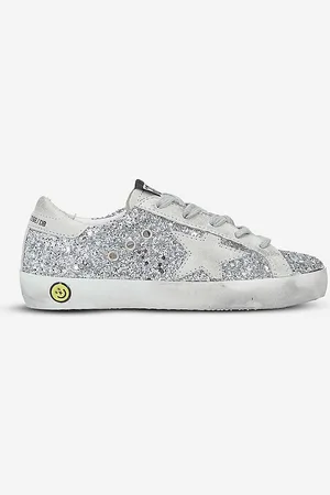 Golden Goose Superstar R8 Glitter-embellished Leather Trainers 6-9 Years