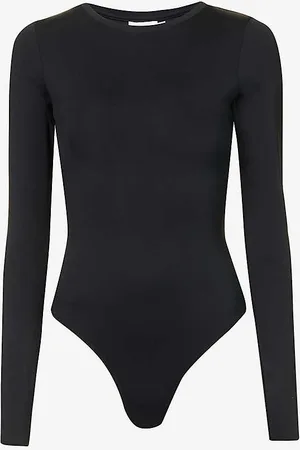 GOOD AMERICAN The Crewneck Long-sleeved Jersey Body
