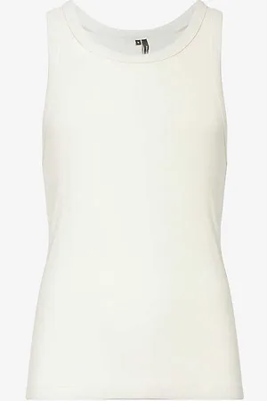 Entire Studios Scoop-neck Regular-fit Stretch-organic Cotton Top