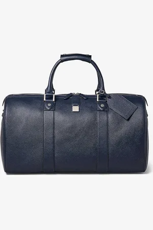 ASPINAL OF LONDON Boston Grained-leather Duffle Bag