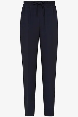 Reiss Hailey Drawstring-waist Tapered-leg Recycled Polyester-blend Trousers