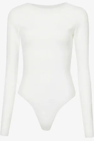 GOOD AMERICAN The Crewneck Long-sleeved Jersey Body