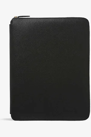 SMYTHSON Panama A4 Zipped Leather Writing Folder 33cm X 25.5cm