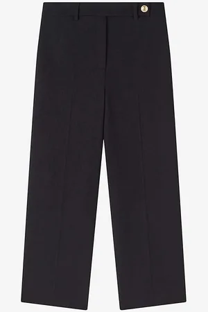 LK Bennett Bibi High-rise Cropped Stretch-woven Trousers