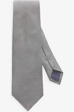 Eton Geometric-weave Silk Tie