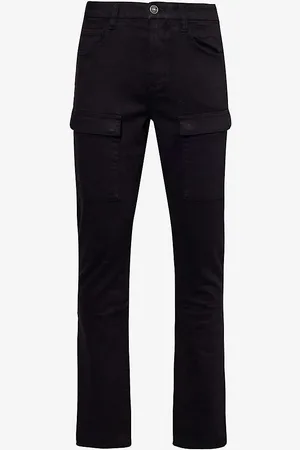 Paige Maddox Tapered-leg Mid-rise Stretch-denim Jeans