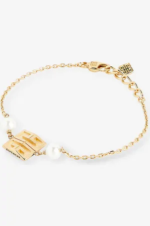 Givenchy Golden Pearls Brass Bracelet