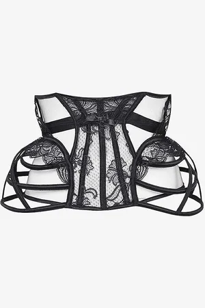 Agent Provocateur Rozlyn Lace-embroidered Woven Waspie