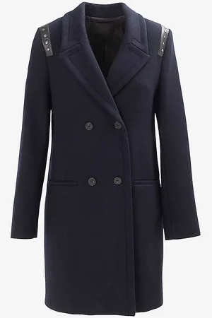 IKKS Suit-collar Straight-cut Wool Coat