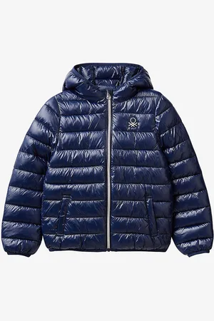 Benetton Logo-embroidered Padded Shell Jacket 6-14 Years