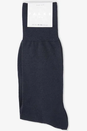 Falke No. 4 Crew-length Branded-sole Silk-blend Socks