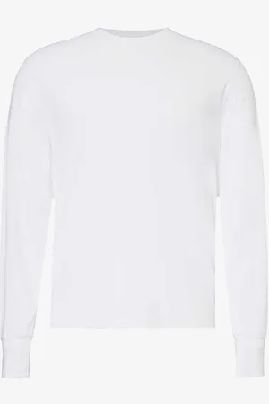 Tom Ford Crewneck Long-sleeve Woven-blend T-shirt
