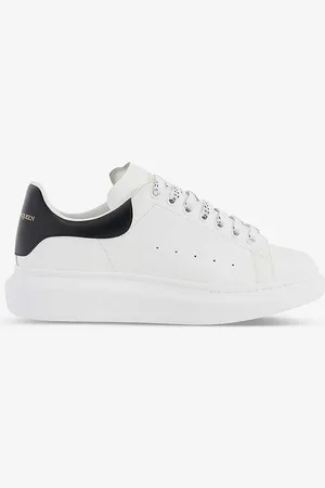Alexander McQueen Oversized-sole Leather Low-top Trainers