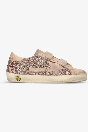 Golden Goose Old School Glitter and Suede Trainers 6-9 Years
